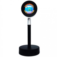Проекційна настільна LED лампа RIAS Sunset Lamp YY-8086 Захід сонця USB 7W (3_01498)