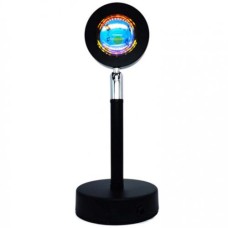 Проекційна настільна LED лампа RIAS Sunset Lamp YY-8086 Захід сонця USB 7W (3_01498)