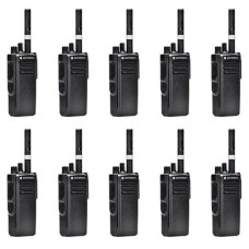 Комплект рацій Motorola Шифрування DP4400 VHF AES-256 10 шт Чорний (2054)