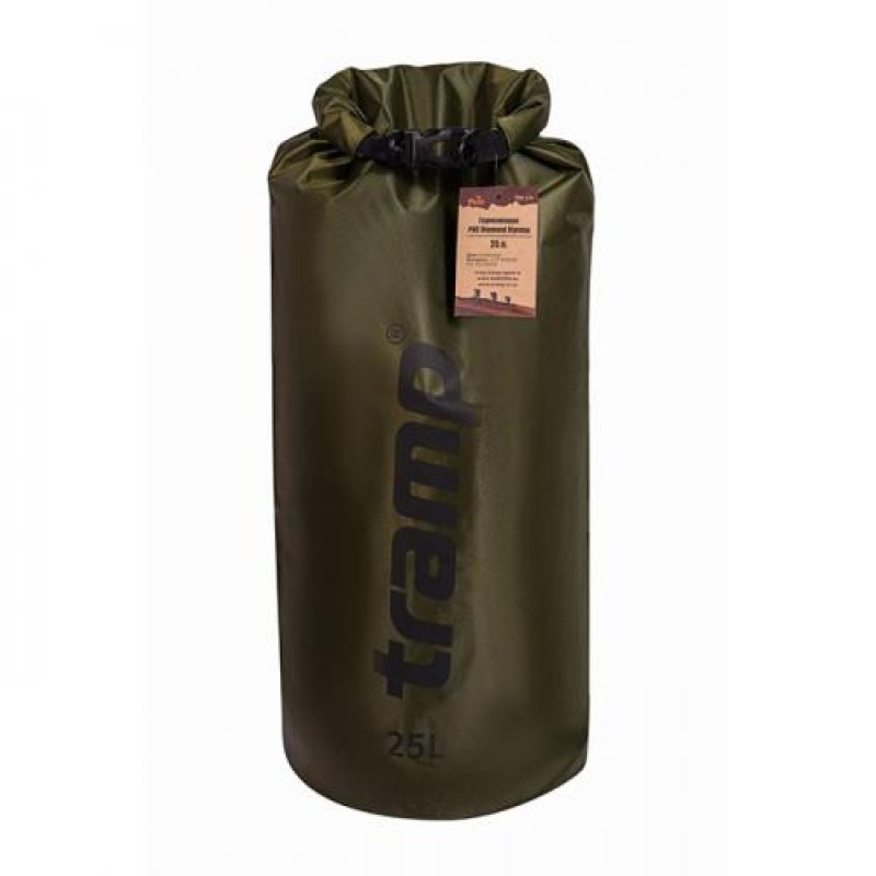 Гермомішок 25 л Tramp PVC Diamond Rip-Stop TRA-118-olive Оливковий