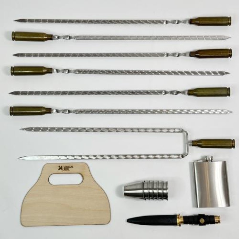 Набір для шашлику Gorillas BBQ Гільза 16 предметів (5161)