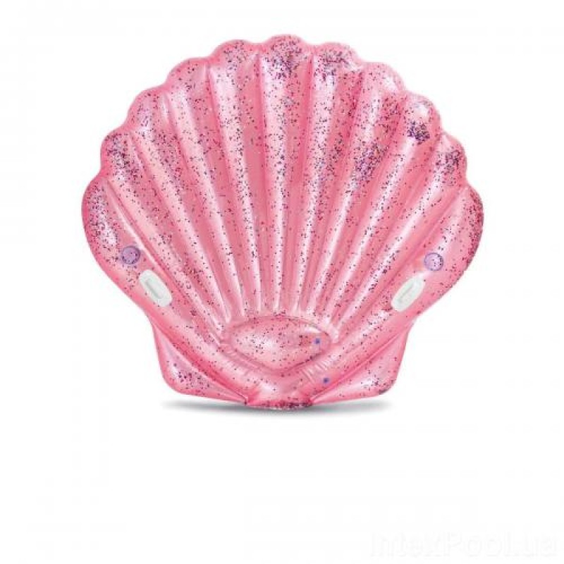 Надувний матрац Intex 57257 «Мушля Рожевий Блиск»