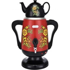 Електричний самовар з фарворовим заварним чайником RAF R-7118 3.5 л Red