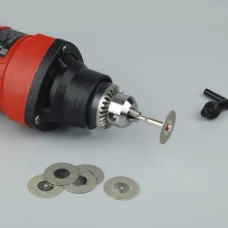 Набір дисків алмазних 18 мм - 10 шт + тримач для гравера, бормашинкі, дремел ( Dremel )