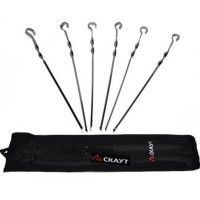 Набір шампурів Scout Life 6 штук 45 см в чохлі DP44030 Kamille