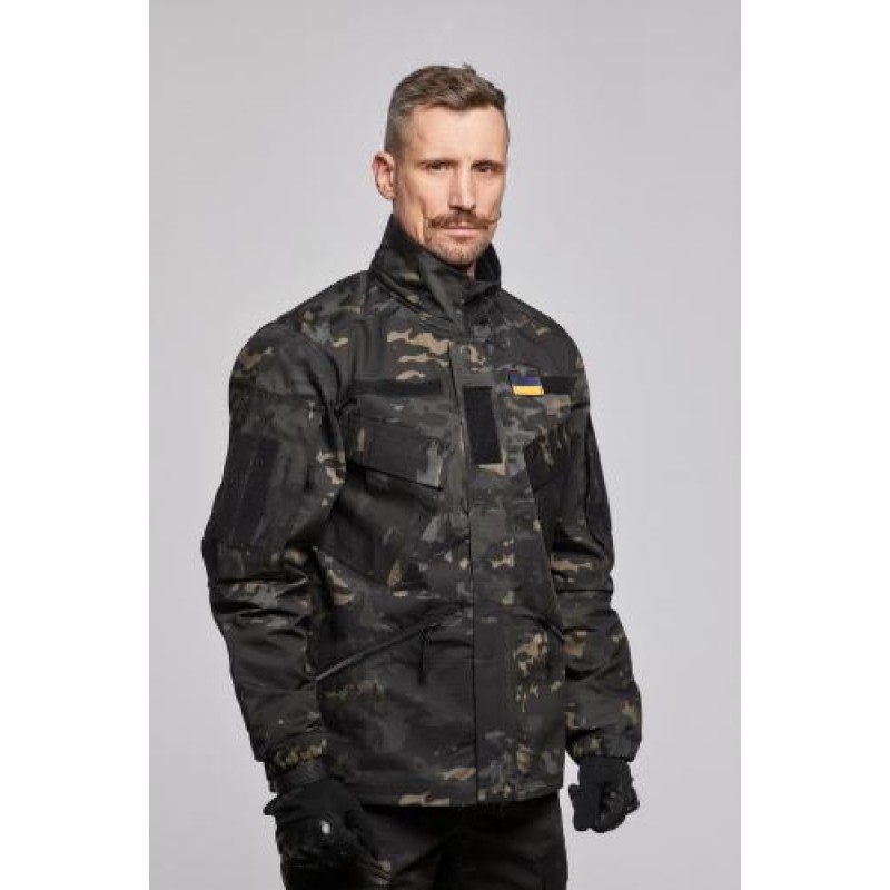 Куртка військова чоловіча Family Story ЗСУ Ріп-Стоп XS Чорний Мультикам (2382916s9)