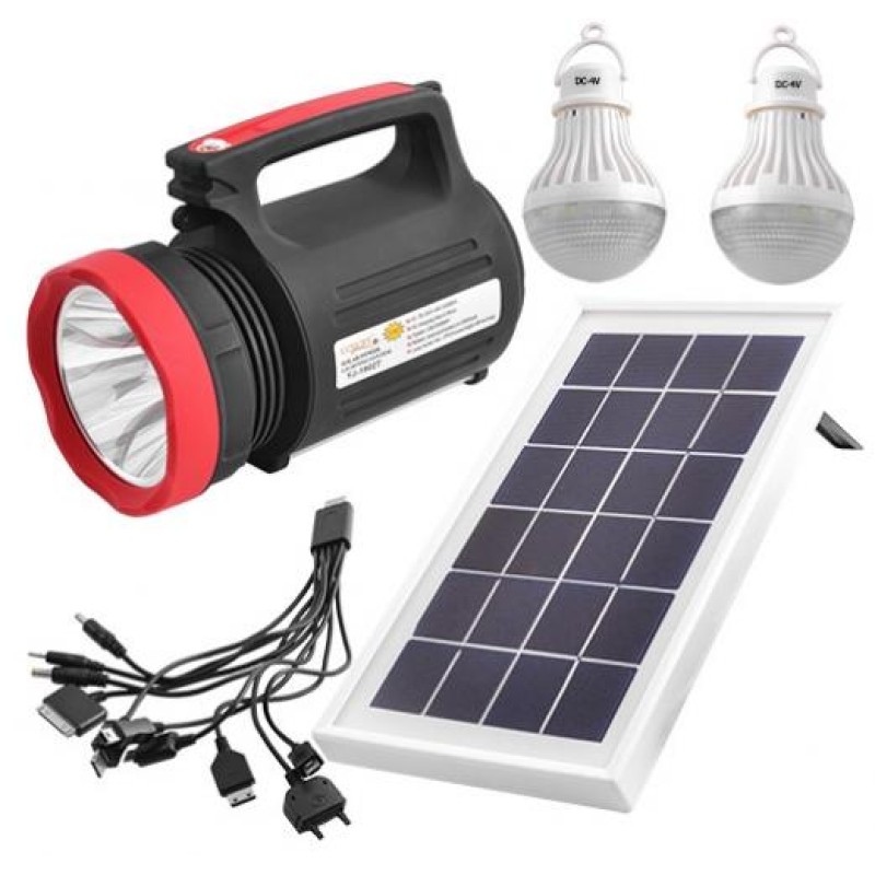 Комплект Ліхтар прожекторний Ask 1902T 5W+20SMD/2 лампи/Powerbank solar ЗУ220В (2343960626)