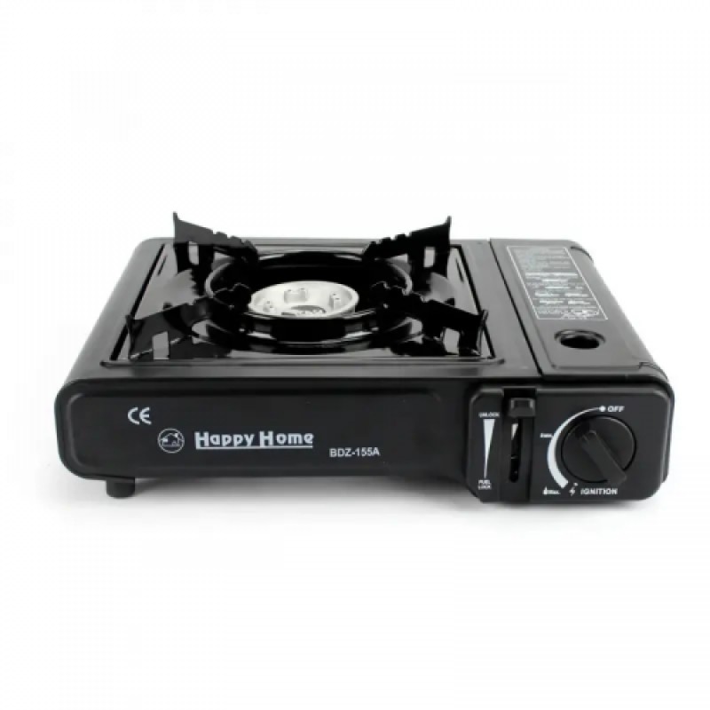 Туристичний газовий пальник плита з п'єзопідпалом Happy home BDZ-155A (1756375584)