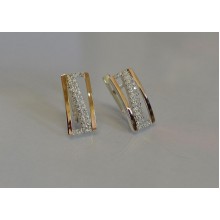 Сережки зі срібла Sil 059s Прозорий (Sil-948)