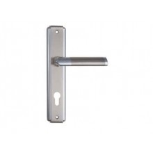 Дверна ручка на планці під ключ (85 мм) SIBA Triesta матовий Нікель/хром