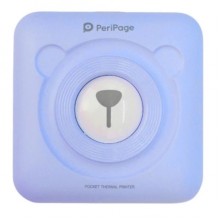 Портативний bluetooth термопринтер для смартфона PeriPage A6, Блакитний (100335)