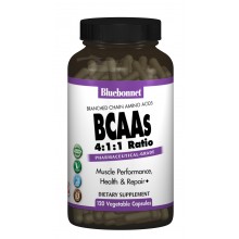 BCAAs (Розгалужені Ланцюги Амінокислот) Bluebonnet Nutrition 120 гелевих капсул