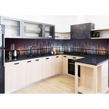 Кухонний фартух Zatarga Відображення 650 х 2500 мм Фіолетовий (Z180114/1)