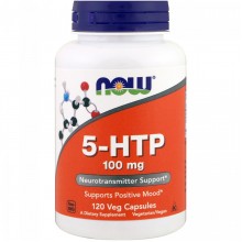 5-HTP (Гідрокситриптофан) 100мг, Now Foods, 120 вегетаріанських капсул