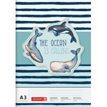 Альбом для малювання А3 Brunnen обкладинка Happy Ocean 100 г/м2 20 аркушів (1047913741)