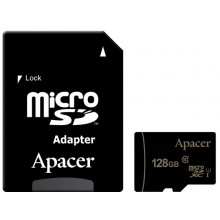 Apacer microSDXC 128GB UHS-I U1 Class 10 (AP128GMCSX10U1-R) + SD адаптер (6352032)