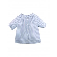 Блузка дитяча River Woods RW-002 6 років Білий у синю смужку