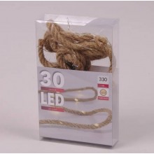 Гірлянда LED Мотузка тепле світло 30 світлодіодів 3,3 м. 45022 (FL000071)