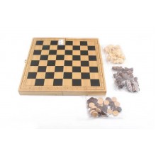 Ігровий набір 3 в 1 шахи та нарди дерев'яні BK Toys (820T)