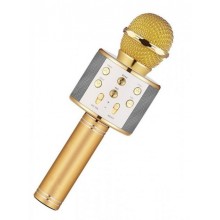 Бездротовий караоке мікрофон Wster WS-858 Gold