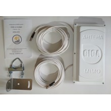 Антена Giga 3g 4g lte MIMO GIGA 2x15 дБ + кабель