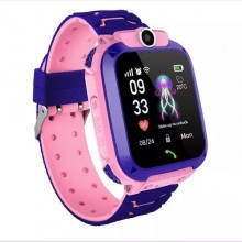Дитячі Смарт Годинник Smart Baby Watch Q12 SIM /Bluetooth /LBS/GPS Рожевий