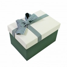 Подарункова коробка Lesko 91338 Big для пакування подарунків 220*155*150 мм Зелений