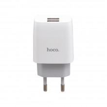 Зарядний пристрій Hoco C73A 2 USB Micro Білий