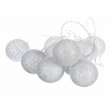 Гірлянда Elso Срібні кульки-ліхтарики 4.2 м Теплий білий (001NL-20S)