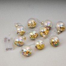 Гірлянда Elso Золоті кульки 1 м Теплий білий (6000-017)
