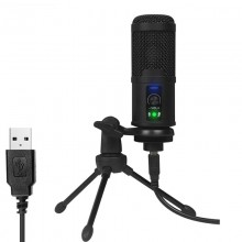 USB мікрофон для ПК, ноутбука, студій для запису звуку Savetek M3, професійний, конденсаторний (100795)
