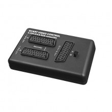 Перехідник аудіо-відео Goobay SCART 2x1 Switch чорний (75.01.1931)