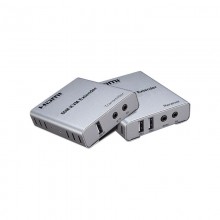 Перехідник аудіо-відео Lucom HDMI M/F (over RJ45) x1  60m 1080p +USB KVM extender сірий (62.09.8190)