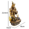 Тара Статуя Бронза HandiCraft Часткова Позолота 22,4х18х10 см (13780) в інтернет супермаркеті PbayMarket!