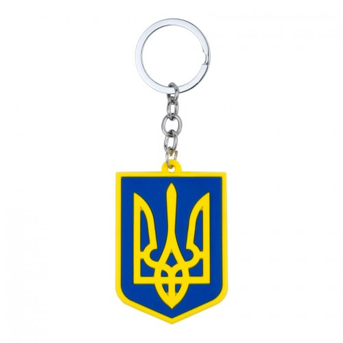 Брелок на ключі Magnet гумовий Герб України Тризуб 5,5x4,1x0,3 см  Жовто-блакитний (19410) в інтернет супермаркеті PbayMarket!
