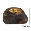 Підсвічник Liu дерев'яний настільний Корінь верби 1 свічка 20х16, 5х7, 4 см Темне дерево (19014) в інтернет супермаркеті PbayMarket!