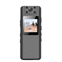 Міні камера - нагрудний відеореєстратор з поворотним об'єктивом екраном та диктофоном Nectronix A22 Чорний (100834)