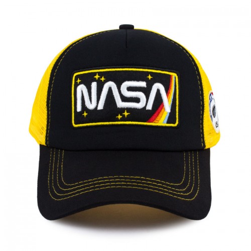 Бейсболка Beani'qe NASA Літня Бавовна Сітка One sizе Жовтий Чорний (27121) в інтернет супермаркеті PbayMarket!
