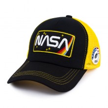 Бейсболка Beani'qe NASA Літня Бавовна Сітка One sizе Жовтий Чорний (27121)
