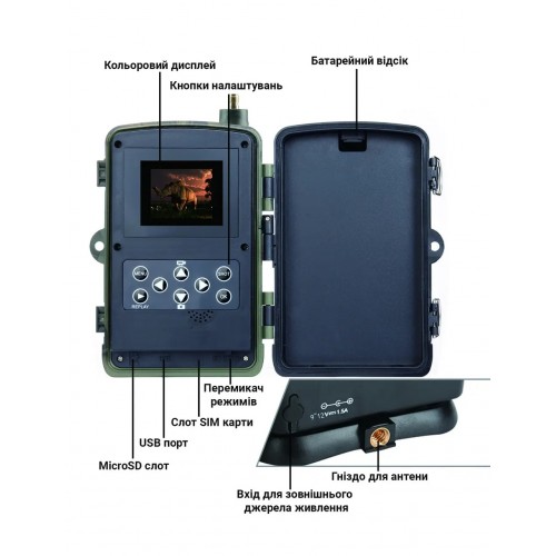 Фотопастка 4G камера для полювання з передачею 4K відео у смартфон Suntek HC-801Pro 30мп фото (100829) в інтернет супермаркеті PbayMarket!