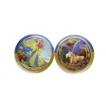 Сувенірна монета Collection Свобода України Червона калина 2022 UNC 30 мм Золотистий (hub_jbotsg)