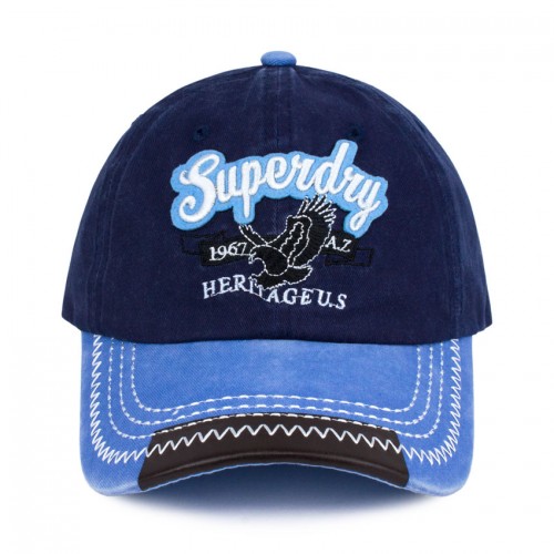 Бейсболка Beani'qe SUPERDRY 1967 heretageus Регульований розмір Синій Блакитний (27104) в інтернет супермаркеті PbayMarket!