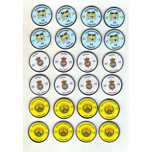 Набір сувенірних монет Collection 2018 Фауна 24 шт 20 мм Різнокольоровий (hub_q1ejlx) в інтернет супермаркеті PbayMarket!