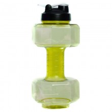 Пляшка для води спортивна SP-Planeta Big Dumbbell 2200 мл FI-7154 Жовтий (SK000080)