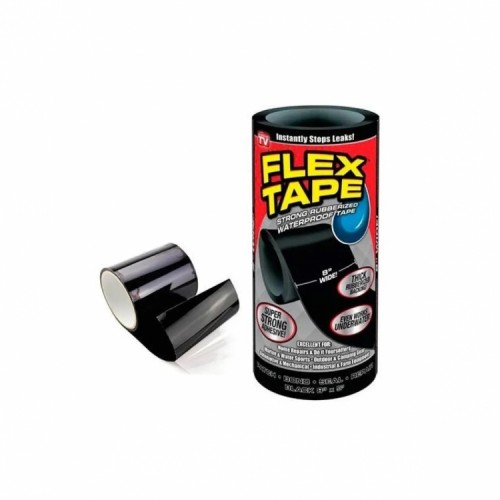 Водонепроникна клейка стрічка скотч Flex Tape 30 х 150 см Чорний (hub_mayfep) в інтернет супермаркеті PbayMarket!