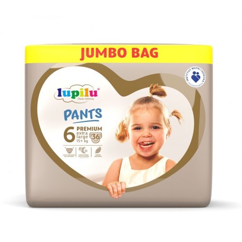 Підгузники - трусики Lupilu Pantsy Premium Jumbo Bag 6 Extra Large 15+ кг 36 шт в інтернет супермаркеті PbayMarket!