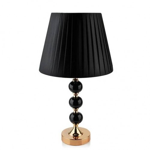 Лампа керамічна настільна Flora Chantal 49,5 см 60 Вт Чорний (SK000324) в інтернет супермаркеті PbayMarket!