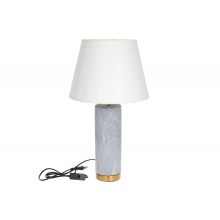 Лампа настільна BonaDi 232-724 55 см 60 Вт Сірий мармур/Білий (SK000325)
