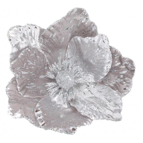 Декоративна квітка BonaDi Магнолія 24 см Срібний (839-051) в інтернет супермаркеті PbayMarket!