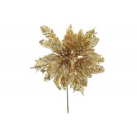 Декоративна квітка BonaDi Пуансетія 17.5 см Золотистий (128-001)